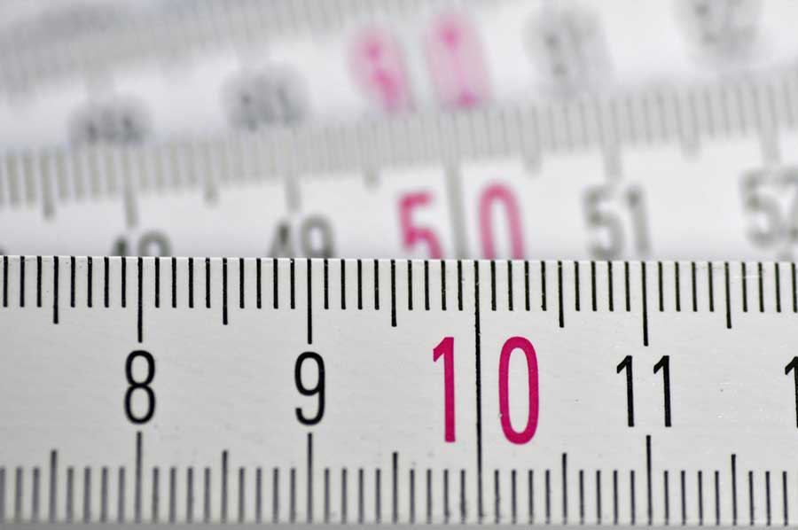 Zollstock, Detailansicht