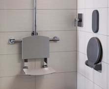 Klappsitze in Dusche