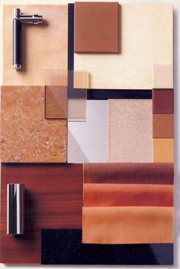 Materialkollage zur Bemusterung